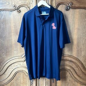Under Armour Ole Miss Rebels Navy Polo Shirt